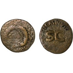 Moneda Imperio Romano Sestercio Augusto 16 a.C. Moneda Imperio Romano Sestercio Augusto 16 a.C.