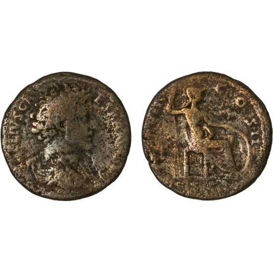 Moneda Imperio Romano Sestercio Marco Aurelio 153-154 d.C. Moneda Imperio Romano Sestercio Marco Aurelio 153-154 d.C.