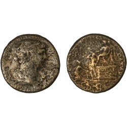 Moneda Imperio Romano Sestercio Trajano 116 d.C.