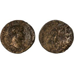 Moneda Imperio Romano Sestercio Trajano 106 d.C.