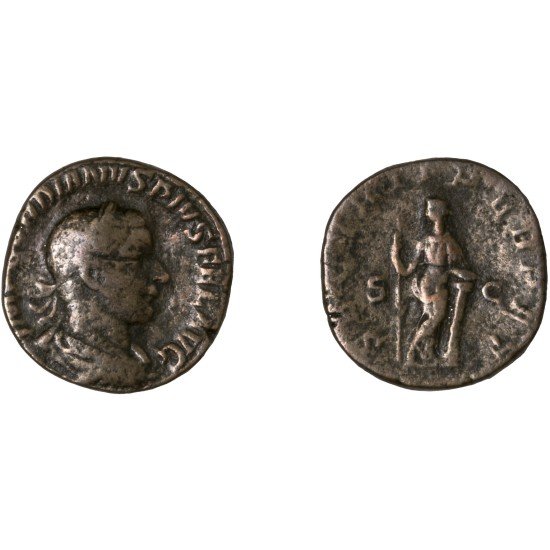 Moneda Imperio Romano Sestercio Gordiano III 243-244 d.C.