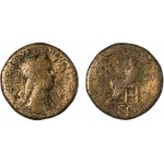 Moneda Imperio Romano Sestercio Sabina 135 d.C.