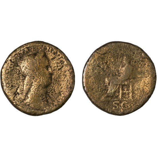 Moneda Imperio Romano Sestercio Sabina 135 d.C. Moneda Imperio Romano Sestercio Sabina 135 d.C.
