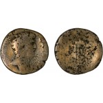 Moneda Imperio Romano Sestercio Aelio César 137 d.C.