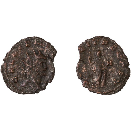 Moneda Imperio Romano Antoniniano Galieno 265-267 d.C.