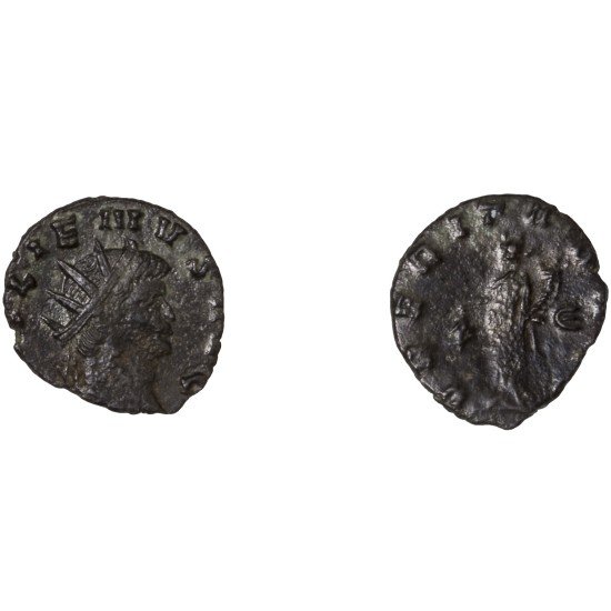 Moneda Imperio Romano Antoniniano Galieno 265-267 d.C.