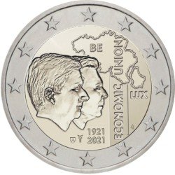 Bélgica 2021 2 € euros conmemorativos Unión económica BLEU Bélgica 2021 2 € euros conmemorativos Unión económica BLEU