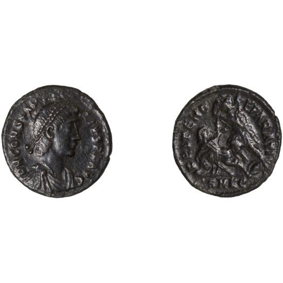 Moneda Imperio Romano Maiorina Constancio II 353-355 d.C. Moneda Imperio Romano Maiorina Constancio II 353-355 d.C.
