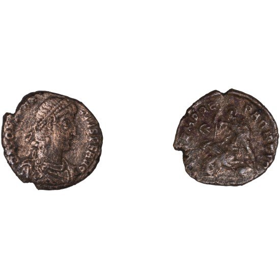 Moneda Imperio Romano Maiorina Constancio II 353-356 d.C.