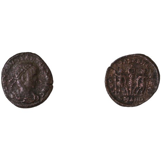 Moneda Imperio Romano Centenional Constancio II 336-337 d.C.