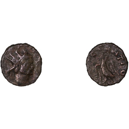 Moneda Imperio Romano Antoniniano Divo Claudio II después de 270 d.C. Moneda Imperio Romano Antoniniano Divo Claudio II después de 270 d.C.