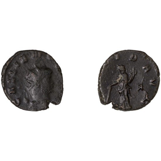 Moneda Imperio Romano Antoniniano Galieno 265-267 d.C.