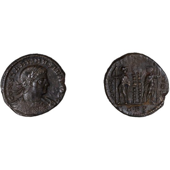 Moneda Imperio Romano Centenional Constantino II  330 d.C.
