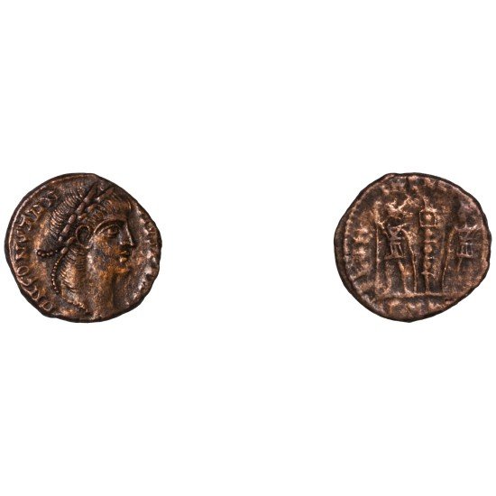 Moneda Imperio Romano Centenional Constancio II 337-340 d.C.