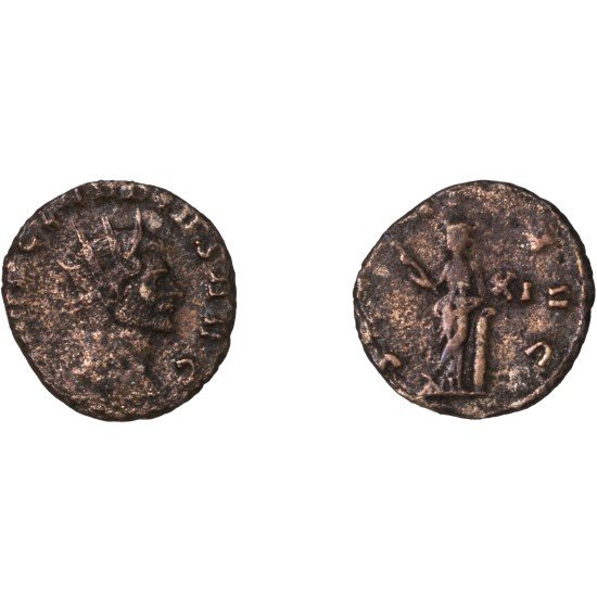 Moneda Imperio Romano Antoniniano Claudio II 269-270 d.C. Moneda Imperio Romano Antoniniano Claudio II 269-270 d.C.