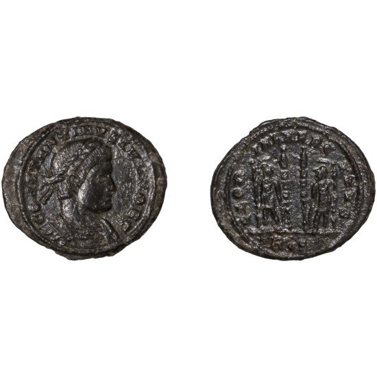 Moneda Imperio Romano Centenional Constantino II 333-335 d.C.
