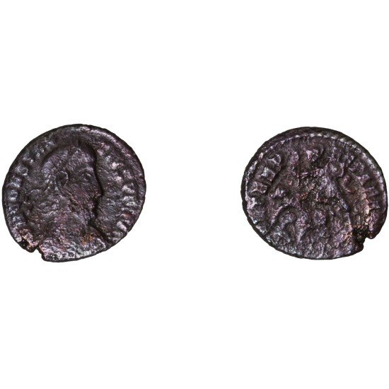 Moneda Imperio Romano Maiorina Constancio II 353-356 d.C.