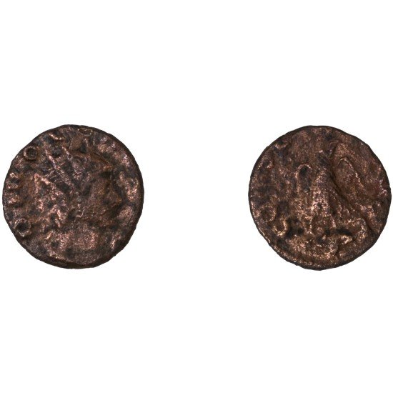 Moneda Imperio Romano Antoniniano Divo Claudio II después de 270 d.C.