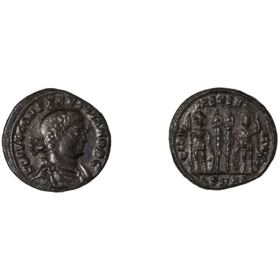 Moneda Imperio Romano Centenional Constancio II 330-333 d.C. Moneda Imperio Romano Centenional Constancio II 330-333 d.C.