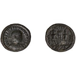 Moneda Imperio Romano Centenional Constantino II 330-335 d.C.