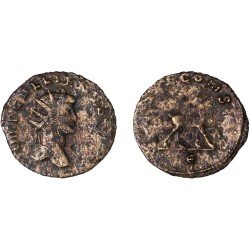 Moneda Imperio Romano Antoniniano Galieno 267-268 d.C. Moneda Imperio Romano Antoniniano Galieno 267-268 d.C.