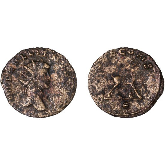 Moneda Imperio Romano Antoniniano Galieno 267-268 d.C. Moneda Imperio Romano Antoniniano Galieno 267-268 d.C.