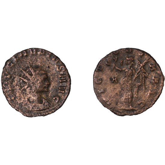 Moneda Imperio Romano Antoniniano Claudio II 268-269 d.C. Moneda Imperio Romano Antoniniano Claudio II 268-269 d.C.