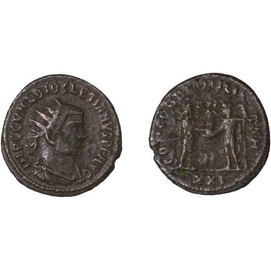 Moneda Imperio Romano Antoniniano Diocleciano 293-294 d.C. Moneda Imperio Romano Antoniniano Diocleciano 293-294 d.C.