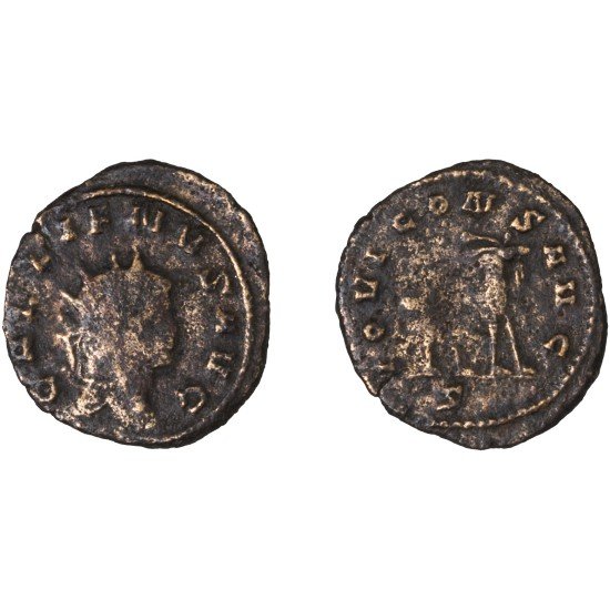 Moneda Imperio Romano Antoniniano Galieno 267-268 d.C. Moneda Imperio Romano Antoniniano Galieno 267-268 d.C.