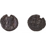 Moneda Imperio Romano ¼ de maiorina Constancio II 348-349 d.C.