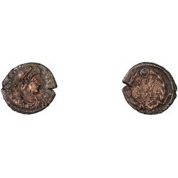 Moneda Imperio Romano ¼ de maiorina Graciano 381-383 d.C.