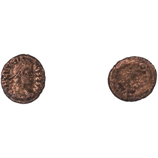Moneda Imperio Romano ¼ de maiorina Graciano 383 d.C. Moneda Imperio Romano ¼ de maiorina Graciano 383 d.C.