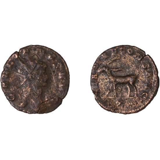 Moneda Imperio Romano Antoniniano Galieno 267-268 d.C. Moneda Imperio Romano Antoniniano Galieno 267-268 d.C.