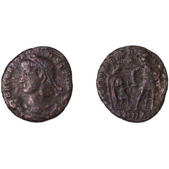 Moneda Imperio Romano ½ maiorina Constante 348-350 d.C. Moneda Imperio Romano ½ maiorina Constante 348-350 d.C.