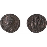 Moneda Imperio Romano Follis Constantino II 317-318 d.C.