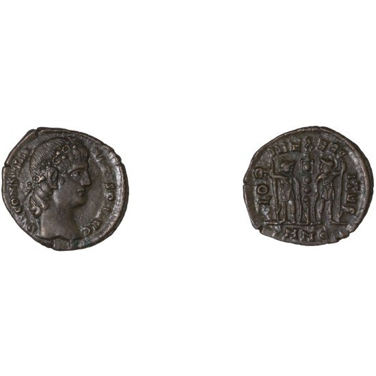 Moneda Imperio Romano Centenional Constantino II 337-340 d.C. Moneda Imperio Romano Centenional Constantino II 337-340 d.C.