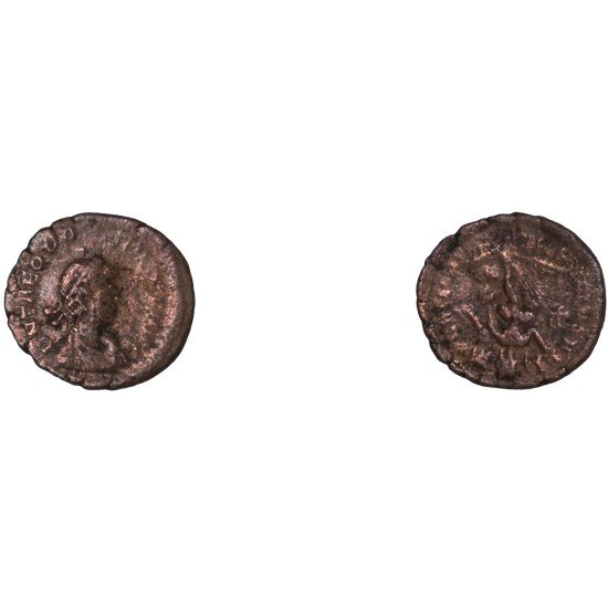 Moneda Imperio Romano Nummus Teodosio I 388-395 d.C.