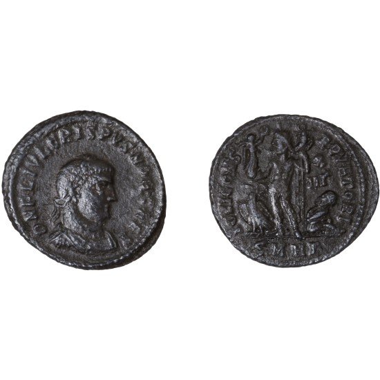 Moneda Imperio Romano Follis Crispo 318-324 d.C. Moneda Imperio Romano Follis Crispo 318-324 d.C.