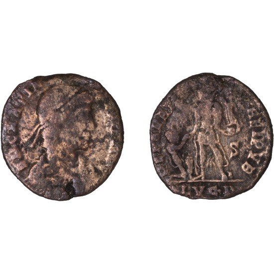 Moneda Imperio Romano Maiorina Graciano 379-383 d.C.