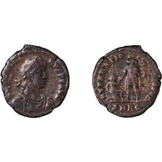 Moneda Imperio Romano Maiorina Graciano 379-383 d.C.