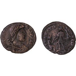 Moneda Imperio Romano Maiorina Graciano 379-383 d.C. Moneda Imperio Romano Maiorina Graciano 379-383 d.C.
