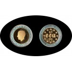 Bélgica 10 ecus 1991 Balduino Bimetálica oro plata