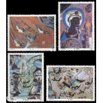 China 3004/07 1990 Frescos budistas de Dunhuang (III) MNH China 3004/07 1990 Frescos budistas de Dunhuang (III) MNH