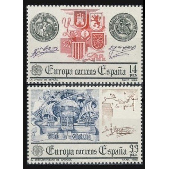 España Spain 2657/58 1982 Europa MNH España Spain 2657/58 1982 Europa MNH