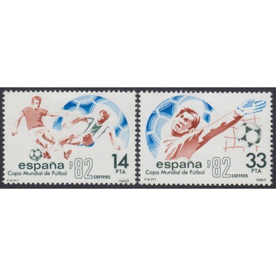 España Spain 2661/62 1982 Copa Mundial Fútbol MNH España Spain 2661/62 1982 Copa Mundial Fútbol MNH