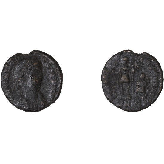 Moneda Imperio Romano ¼ de maiorina Constante 348-349 d.C.
