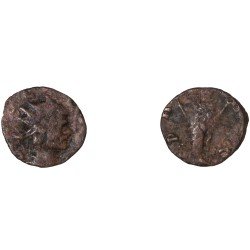 Moneda Imperio Romano Antoniniano Divo Claudio II después de 270 d.C. Moneda Imperio Romano Antoniniano Divo Claudio II después de 270 d.C.