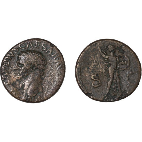 Moneda Imperio Romano As Claudio I 41-42 d.C. Moneda Imperio Romano As Claudio I 41-42 d.C.