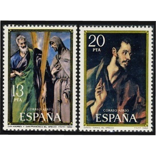 España Spain 2666/67 1982 Greco MNH España Spain 2666/67 1982 Greco MNH