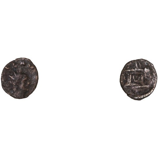 Moneda Imperio Romano Antoniniano Divo Claudio II después de 270 d.C. Moneda Imperio Romano Antoniniano Divo Claudio II después de 270 d.C.
